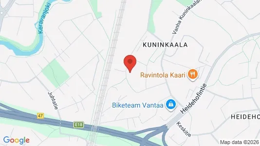 Apartments for rent i Vantaa - kort over placeringen