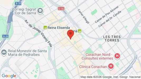 Apartments for rent in Barcelona Sarrià-St. Gervasi - Photo from Google Street View