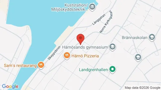 Apartments for rent i Härnösand - kort over placeringen