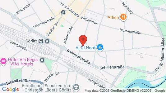 Apartments for rent i Görlitz - kort over placeringen