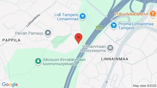 Apartments for rent i Tampere Koillinen - kort over placeringen