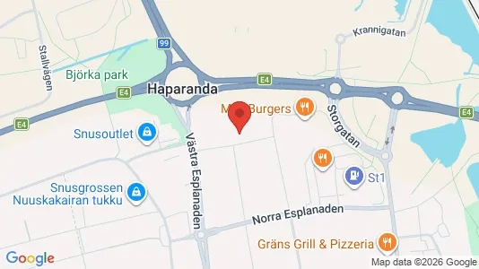 Apartments for rent i Haparanda - kort over placeringen
