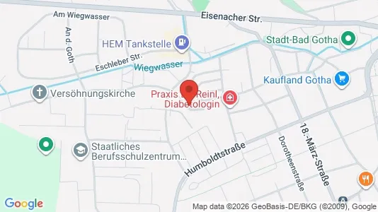 Apartments for rent i Gotha - kort over placeringen