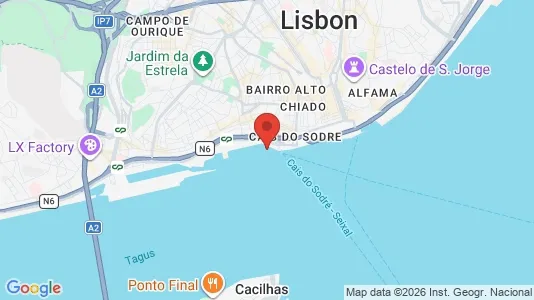 Apartments for rent i Lisboa Misericórdia - kort over placeringen