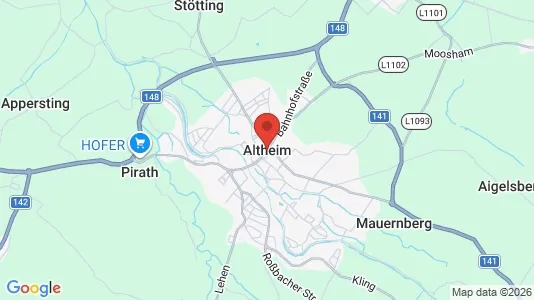 Apartments for rent i Altheim - kort over placeringen