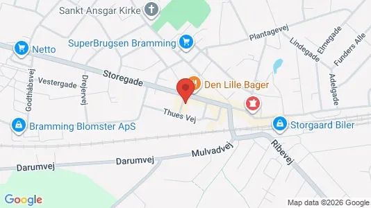 Apartments for rent i Bramming - kort over placeringen