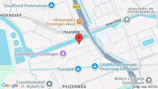 Apartments for rent i Groningen - kort over placeringen