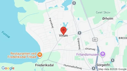 Rooms for rent i Virum - kort over placeringen