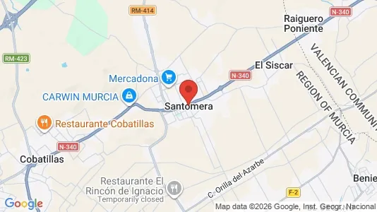 Apartments for rent in Santomera - Photo from Google Street View