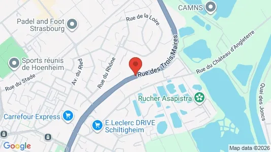 Rooms for rent i Strasbourg - kort over placeringen