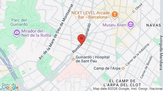 Apartments for rent i Barcelona Horta-Guinardó - kort over placeringen