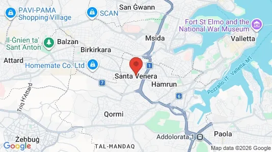 Houses for rent i Santa Venera - kort over placeringen