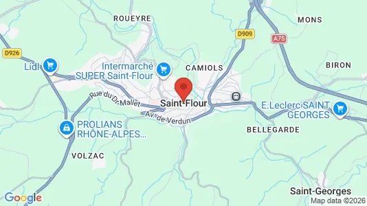 Apartments for rent in Saint-Flour - Photo from Google Street View