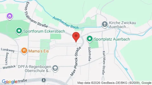 Apartments for rent i Zwickau - kort over placeringen