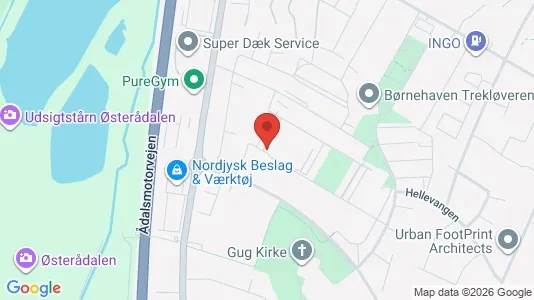 Apartments for rent i Aalborg SØ - kort over placeringen