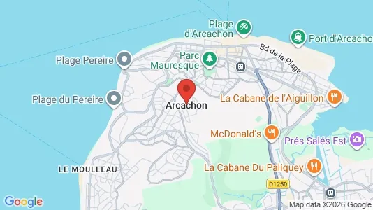 Houses for rent i Arcachon - kort over placeringen