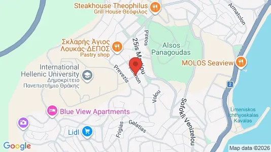 Apartments for rent i Kavala - kort over placeringen