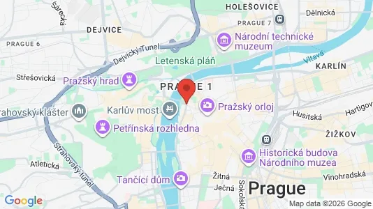 Apartments for rent i Prague 1 - kort over placeringen