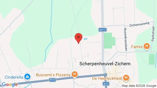 Apartments for rent i Scherpenheuvel-Zichem - kort over placeringen