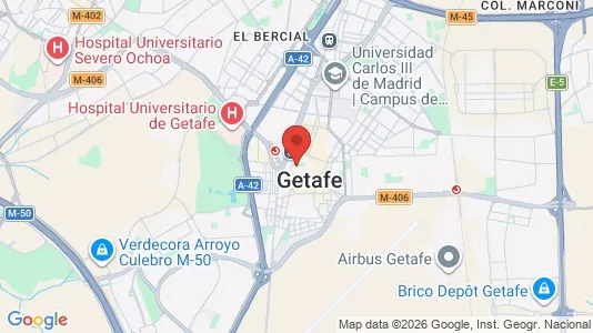 Rooms for rent i Getafe - kort over placeringen