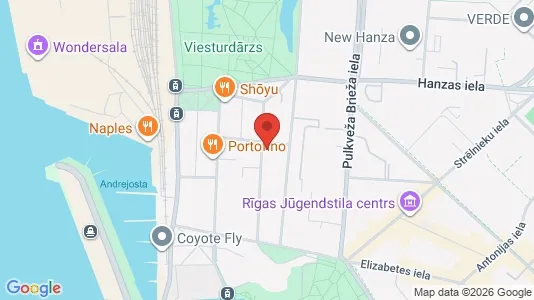 Apartments for rent i Riga Centrs - kort over placeringen
