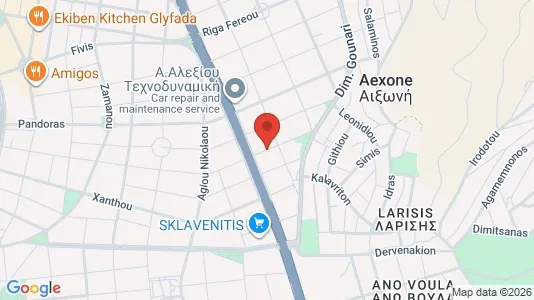 Apartments for rent i Glyfada - kort over placeringen