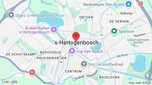 Apartments for rent i Den Bosch - kort over placeringen