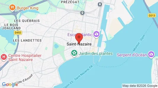 Houses for rent i Saint-Nazaire - kort over placeringen