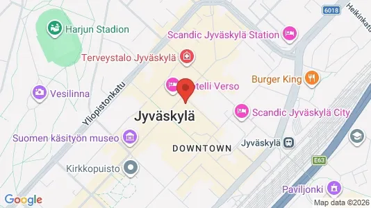 Apartments for rent i Jyväskylä - kort over placeringen