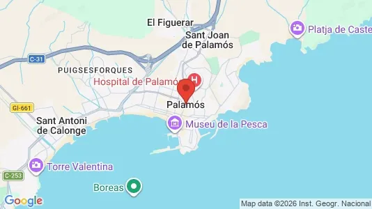 Apartments for rent in Palamós - Photo from Google Street View