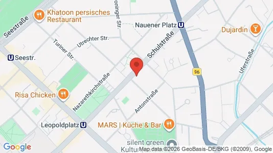 Rooms for rent i Berlin Mitte - kort over placeringen