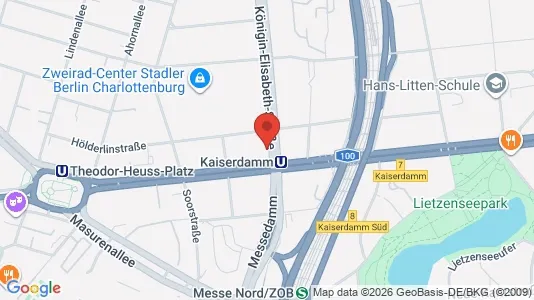 Apartments for rent i Berlin Charlottenburg-Wilmersdorf - kort over placeringen