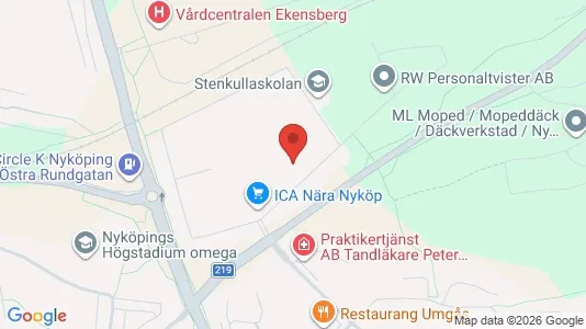 Apartments for rent i Nyköping - kort over placeringen