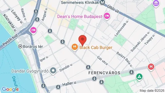Apartments for rent i Budapest Ferencváros - kort over placeringen