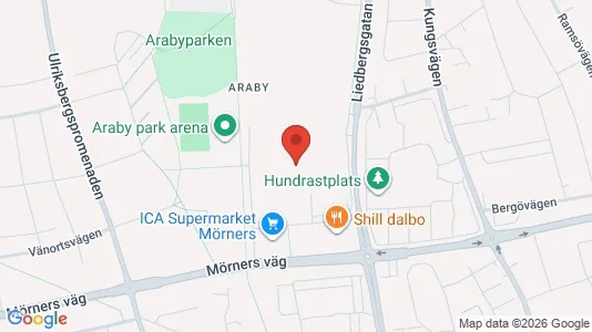 Apartments for rent i Växjö - kort over placeringen