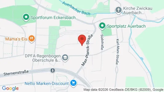 Apartments for rent i Zwickau - kort over placeringen