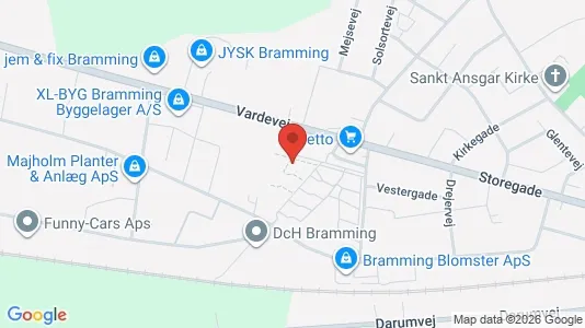 Apartments for rent i Bramming - kort over placeringen