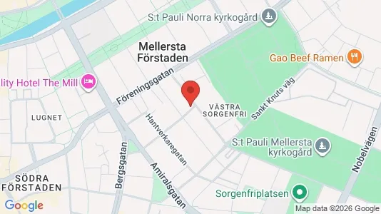 Apartments for rent i Malmö City - kort over placeringen