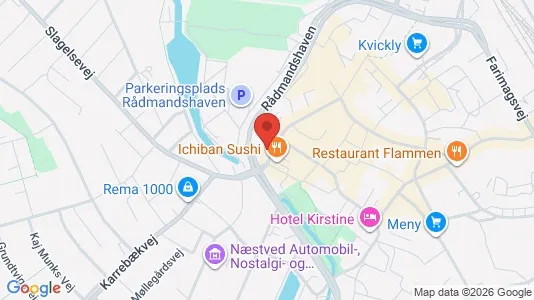 Apartments for rent i Næstved - kort over placeringen