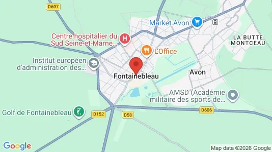 Apartments for rent i Fontainebleau - kort over placeringen