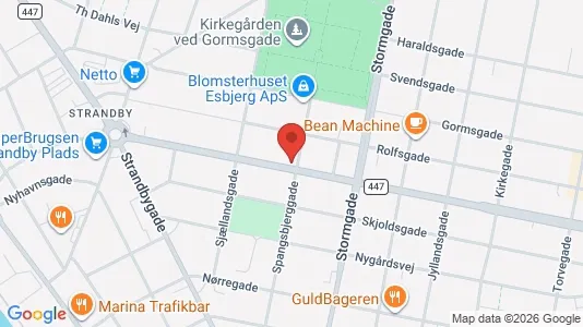 Apartments for rent i Esbjerg Center - kort over placeringen