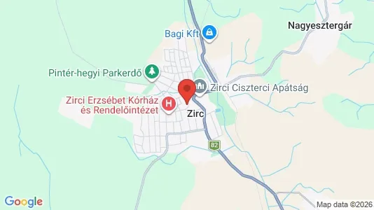 Apartments for rent i Zirci - kort over placeringen