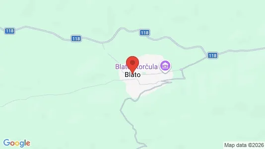 Houses for rent i Blato - kort over placeringen