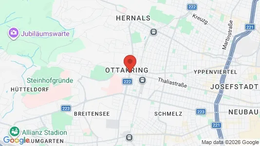Apartments for rent i Wien Ottakring - kort over placeringen