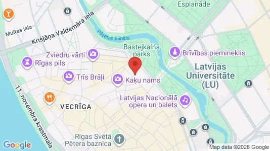 Apartments for rent i Riga Vecrīga - kort over placeringen