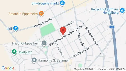 Apartments for rent i Rhein-Neckar-Kreis - kort over placeringen