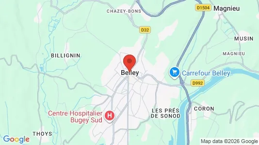 Apartments for rent in Belley - Photo from Google Street View