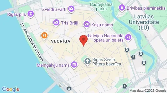 Apartments for rent i Riga Vecrīga - kort over placeringen