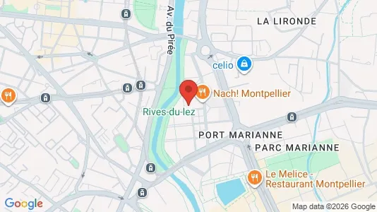 Apartments for rent i Montpellier - kort over placeringen
