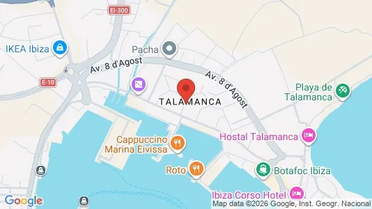Apartments for rent i Eivissa - kort over placeringen